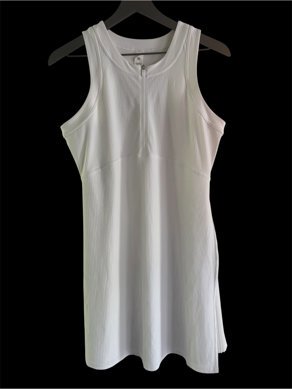 lululemon athletica White Racerback Zip Tennis Dress